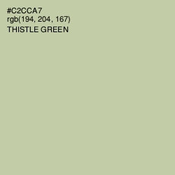 #C2CCA7 - Thistle Green Color Image